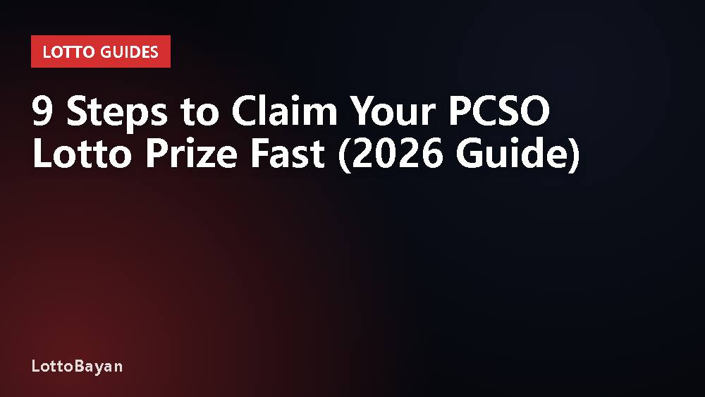 9 Steps to Claim Your PCSO Lotto Prize Fast (2026 Guide)